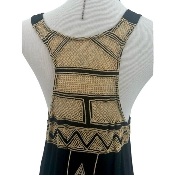 NWOT RARE Jen’s Pirate Booty x Free People Black Embroidered Maxi Dress - Picture 11 of 12